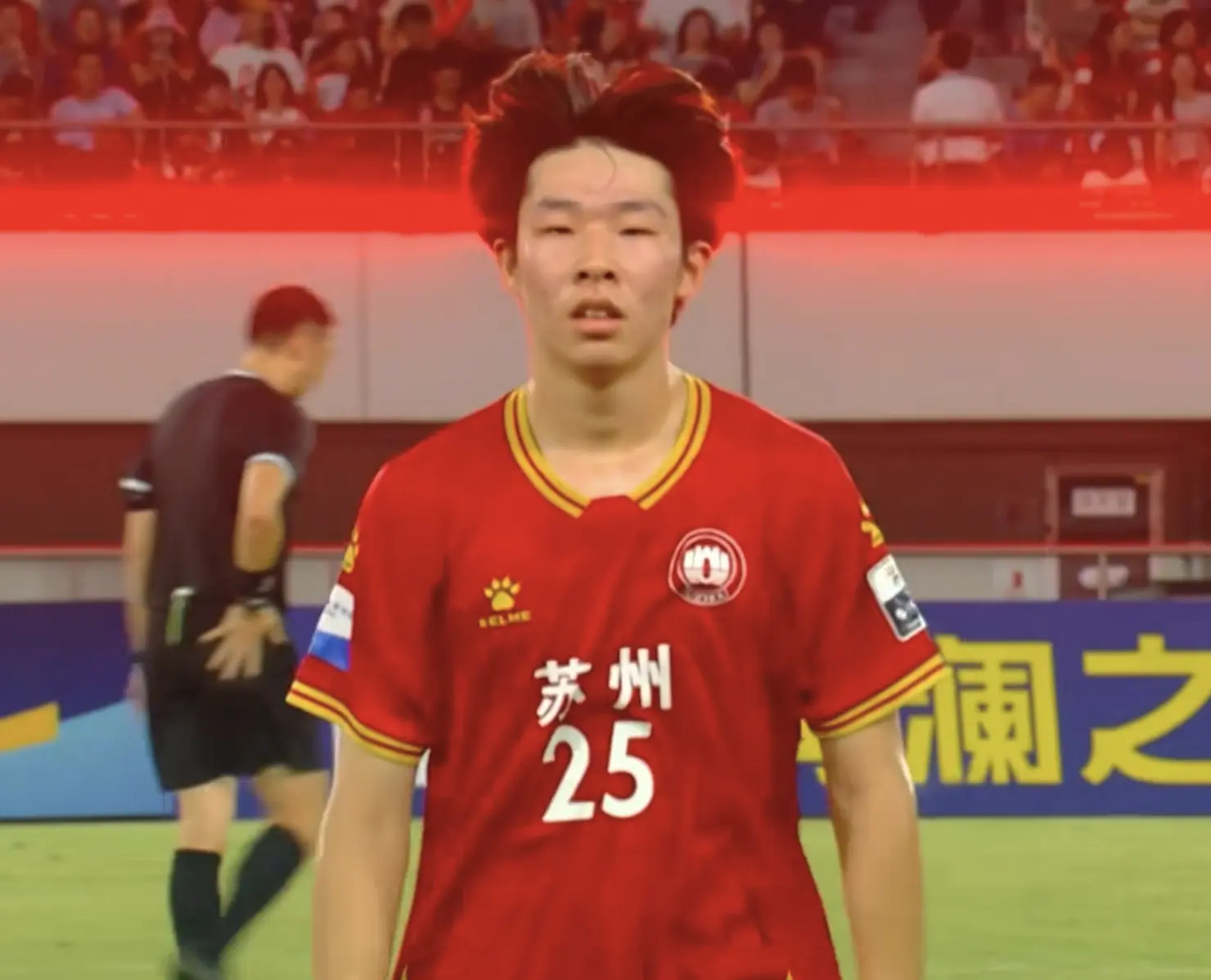 后在禁区内